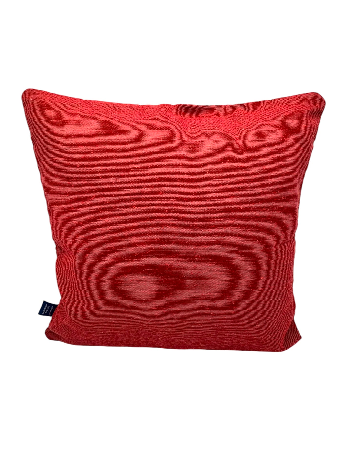 Fodera 40 x 40 con stelle di Natale doubleface rosso velour.