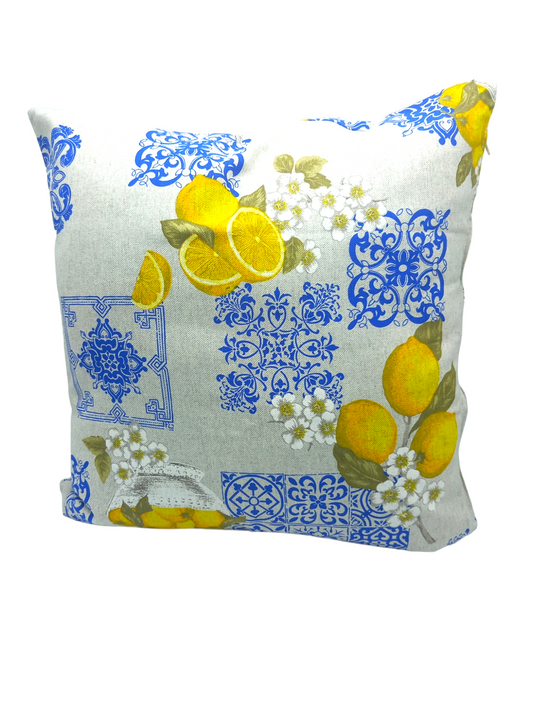 Fodera 42 x 42 miros limoni e maiolica