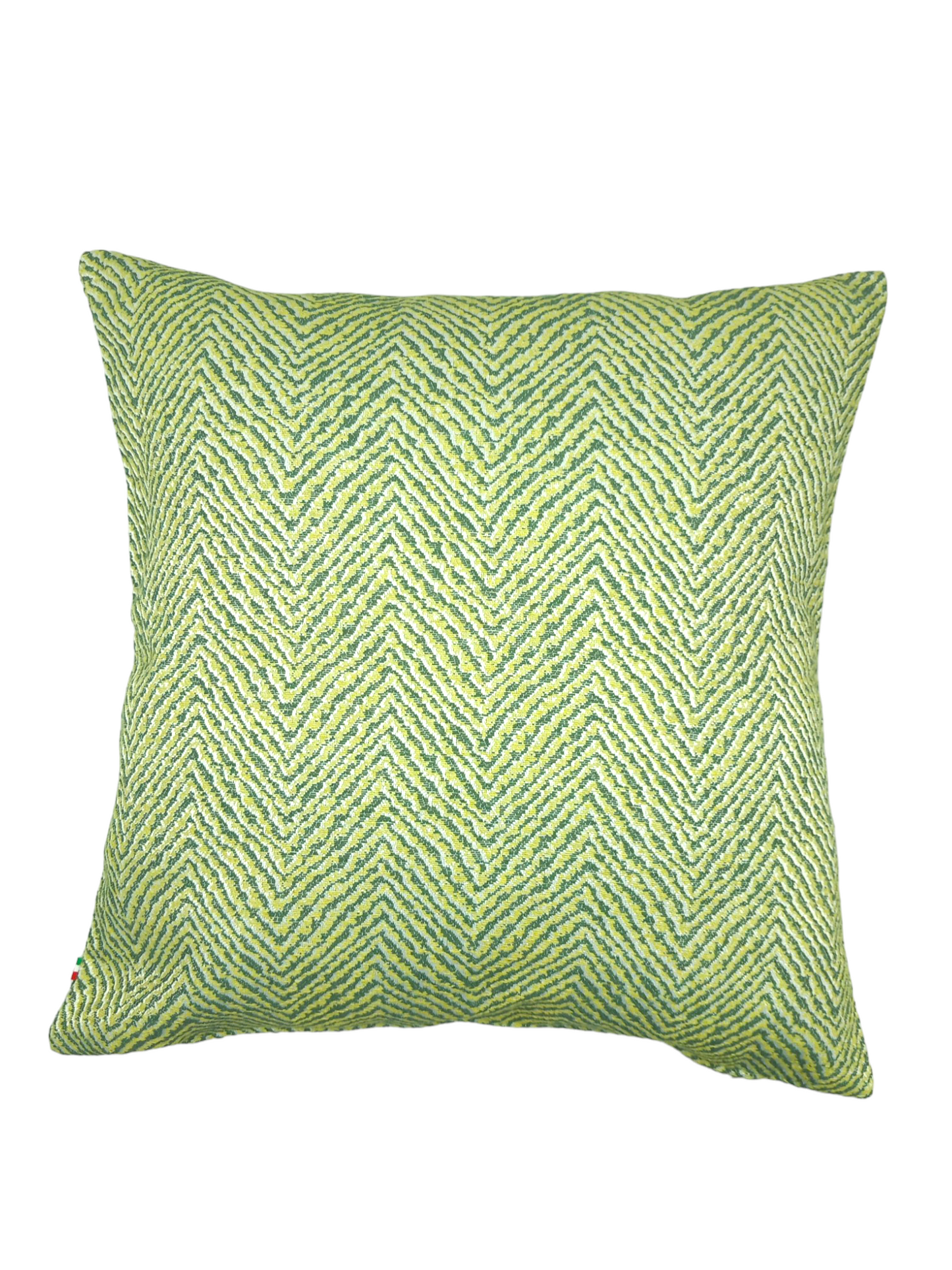 Fodera 45 x 45 zigzag verde.